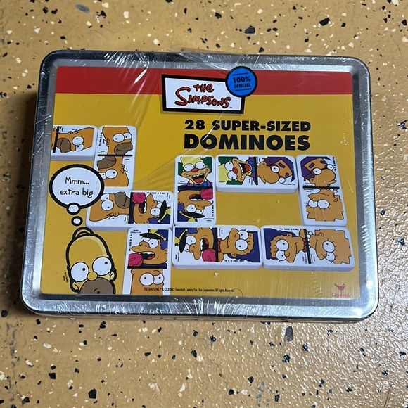 Brand New in Wrapper Simpsons Domino Set in Collectable Carrying Tin - Picture 3 of 4